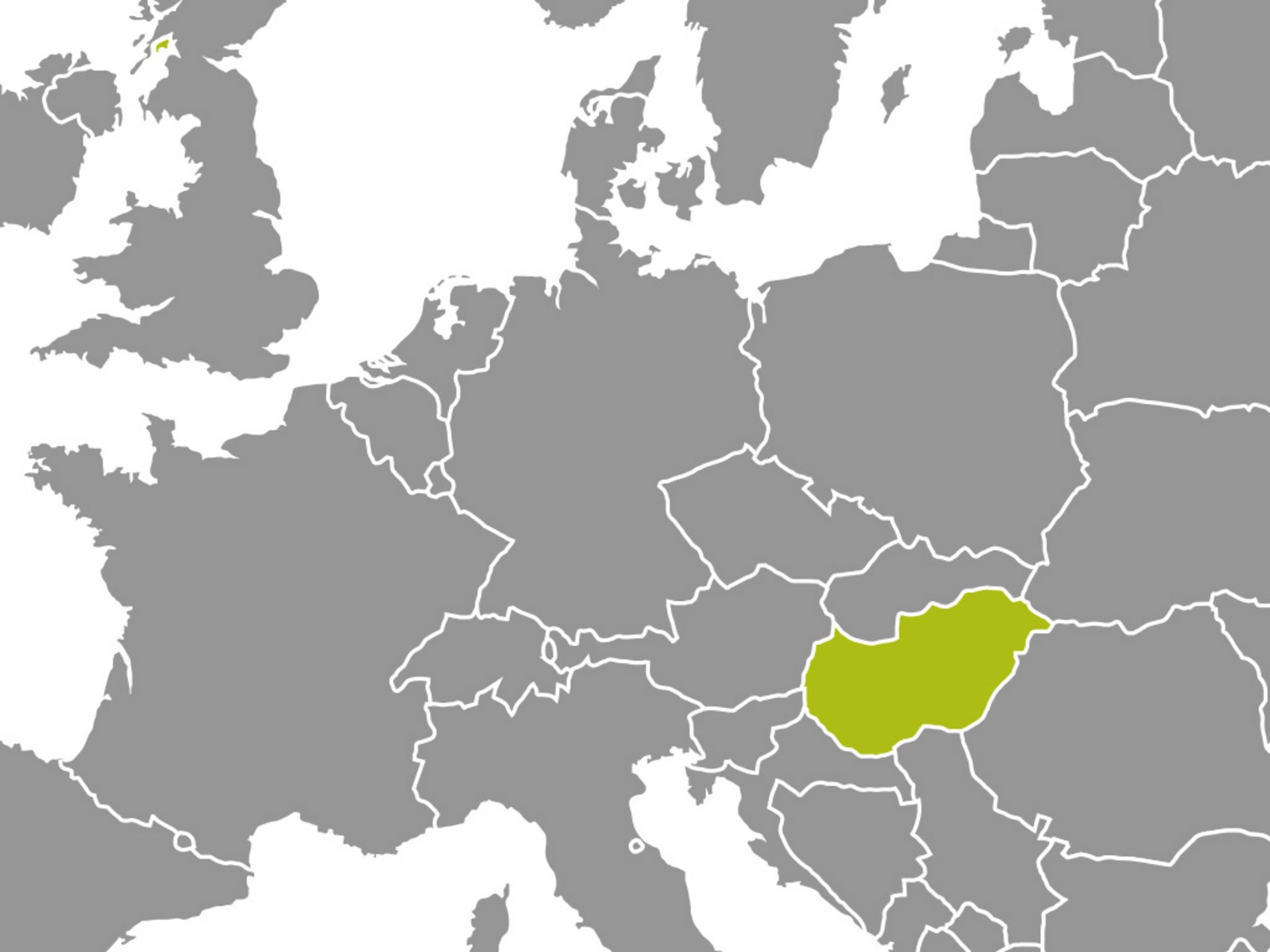 Europakarte Ungarn 