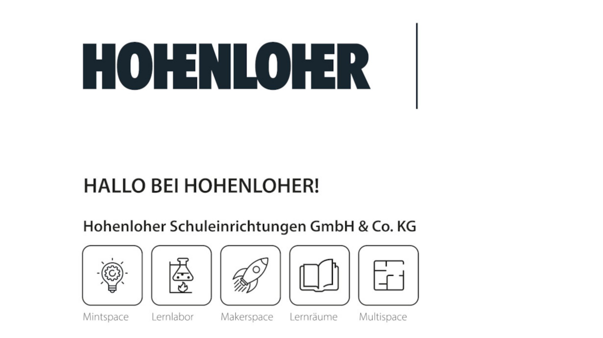 Bild: 2023 | Umfirmierungi n Hohenloher Schuleinrichtungen GmbH & Co. KG 